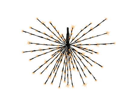 Светодиодное украшение Полярная звезда 45см 72 теплых белых LED ламп с мерцанием