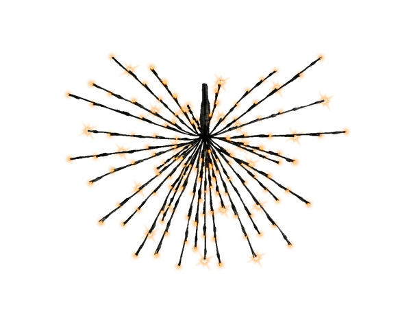 Светодиодное украшение Полярная звезда 45см 72 теплых белых LED ламп с мерцанием