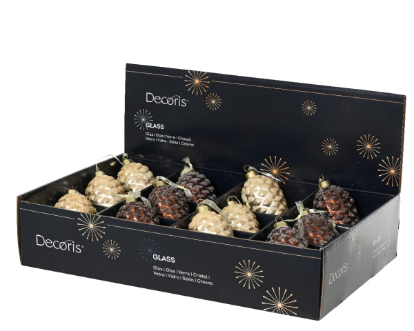 Игрушка на ёлку Шишка 12см 071317