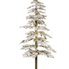 Ель узкая на стволе Альпийская 210см заснеженная с огнями 674072