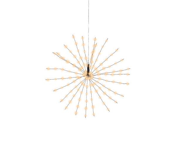 Светодиодное украшение Полярная звезда 55см, 144 теплых белых LED ламп с мерцанием 493645