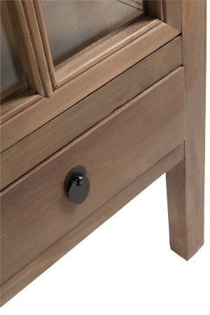 Шкаф-витрина с 3 полками и 3 выдвижными ящиками 