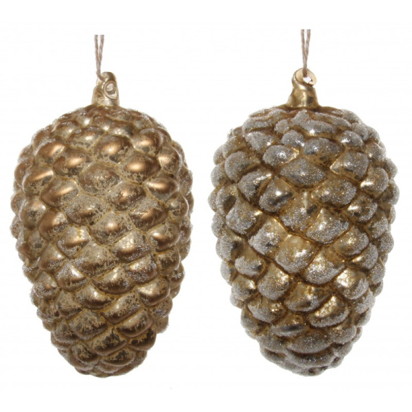 Украшение на ёлку Шишка 14см