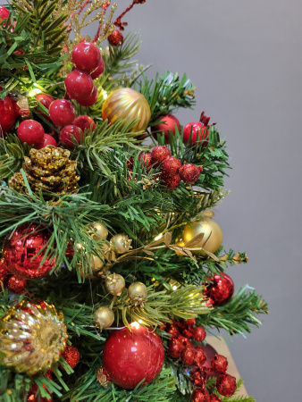 Мини ёлочка с декором Парадная 45см