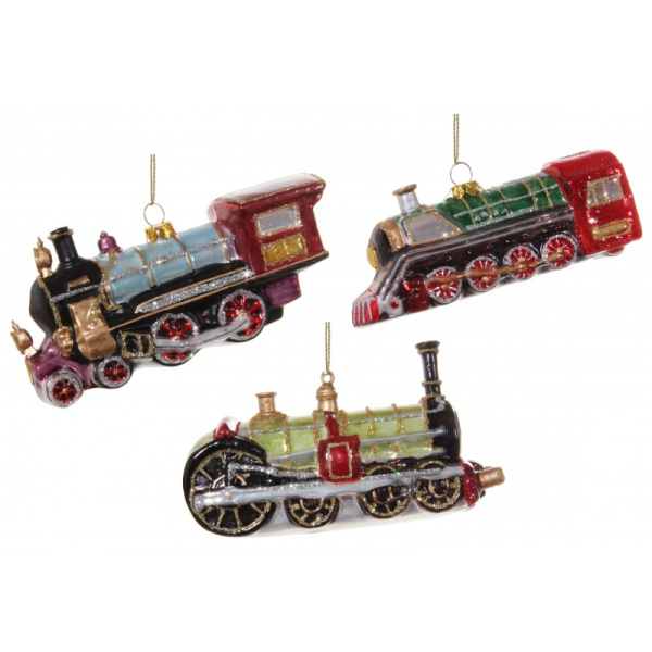 Ёлочная игрушка Паровоз 13см