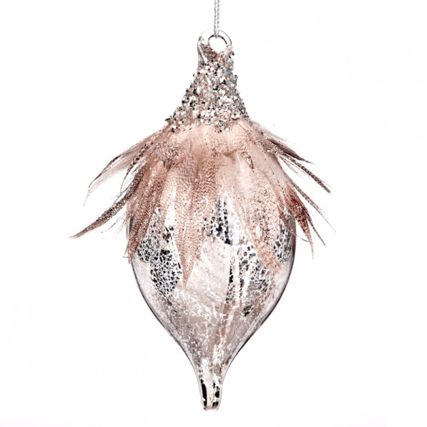 Ёлочное украшение Капля 16см