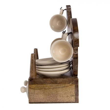 Набор кофейных чашек на подставке