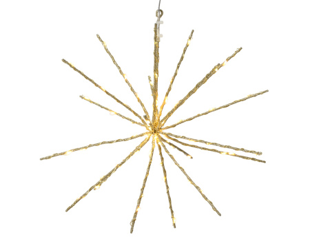 Светодиодное украшение Полярная звезда 30см 70 белых LED ламп с мерцанием 496480