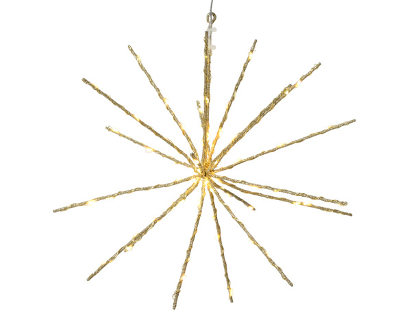 Светодиодное украшение Полярная звезда 30см 70 белых LED ламп с мерцанием 496480