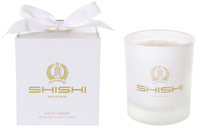 Ароматическая свеча Shishi S White Ginger, 30 часов горения