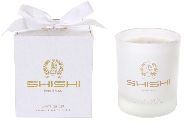 Ароматическая свеча Shishi S White Ginger, 30 часов горения