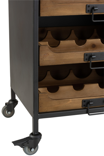 Винный шкаф на колесиках