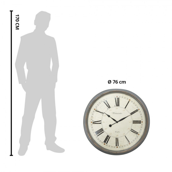 5KL0238 Часы настенные 76см пластик