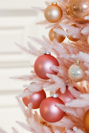 Ель искусственная литая Розовая 2,1м