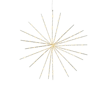 Светодиодное украшение Полярная звезда 55см 130 белых LED ламп с мерцанием 496481