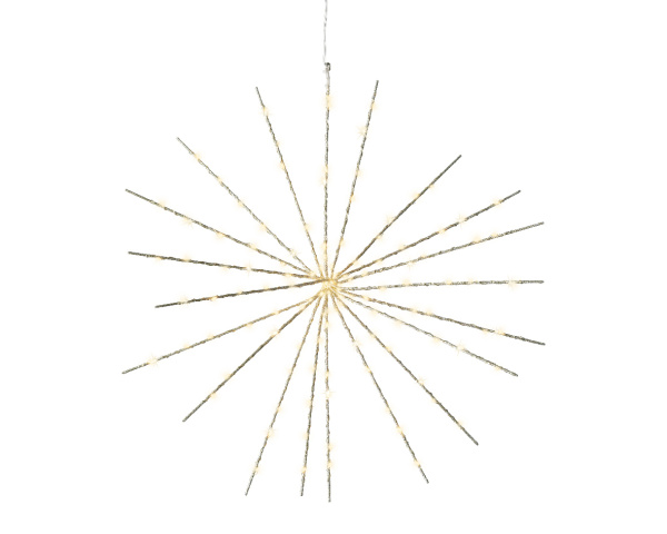 Светодиодное украшение Полярная звезда 55см 130 белых LED ламп с мерцанием 496481