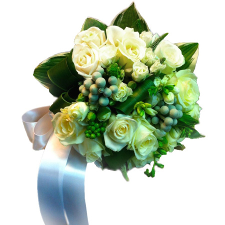 Розы и альстромерии