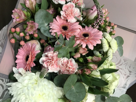 Букет в шляпной коробке